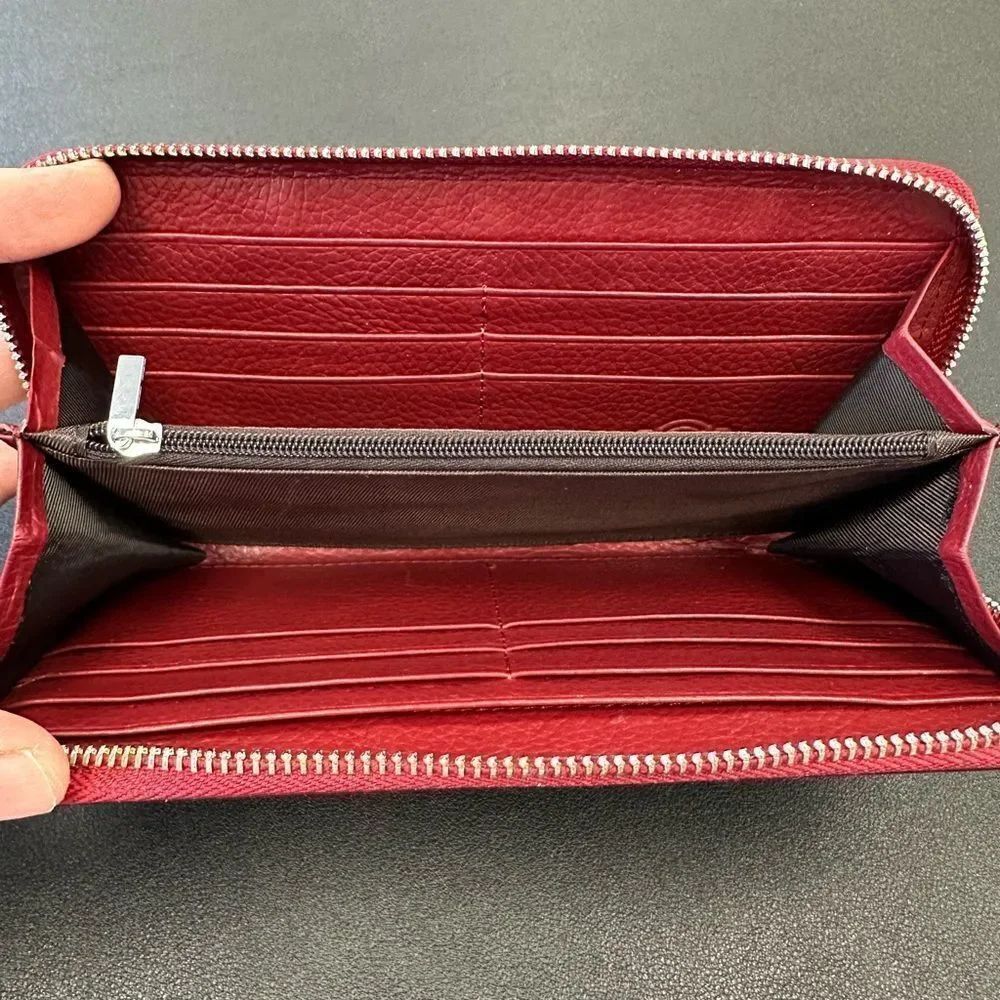 RFID Protection Wallet Rafa Red Wallet NWOT - Picture 8 of 8